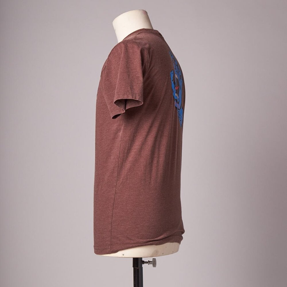 Y2K Santa Cruz Skateboarding Brown Screaming Hand Tee Shirt